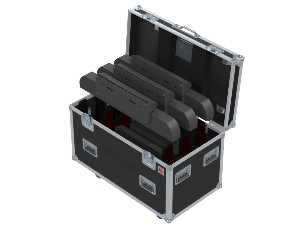 Santosom Blind Flight Case PRO, 6x Martin RUSH BATTEN