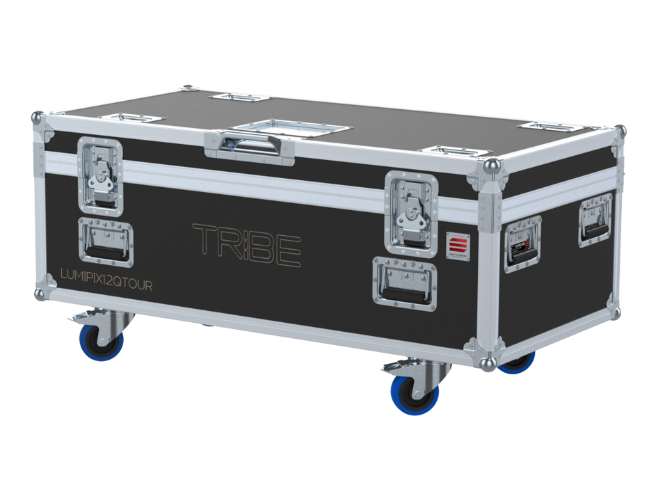 SANTOSOM Flight case PRO, 8x Prolights Tribe LUMIPIX12QTOUR