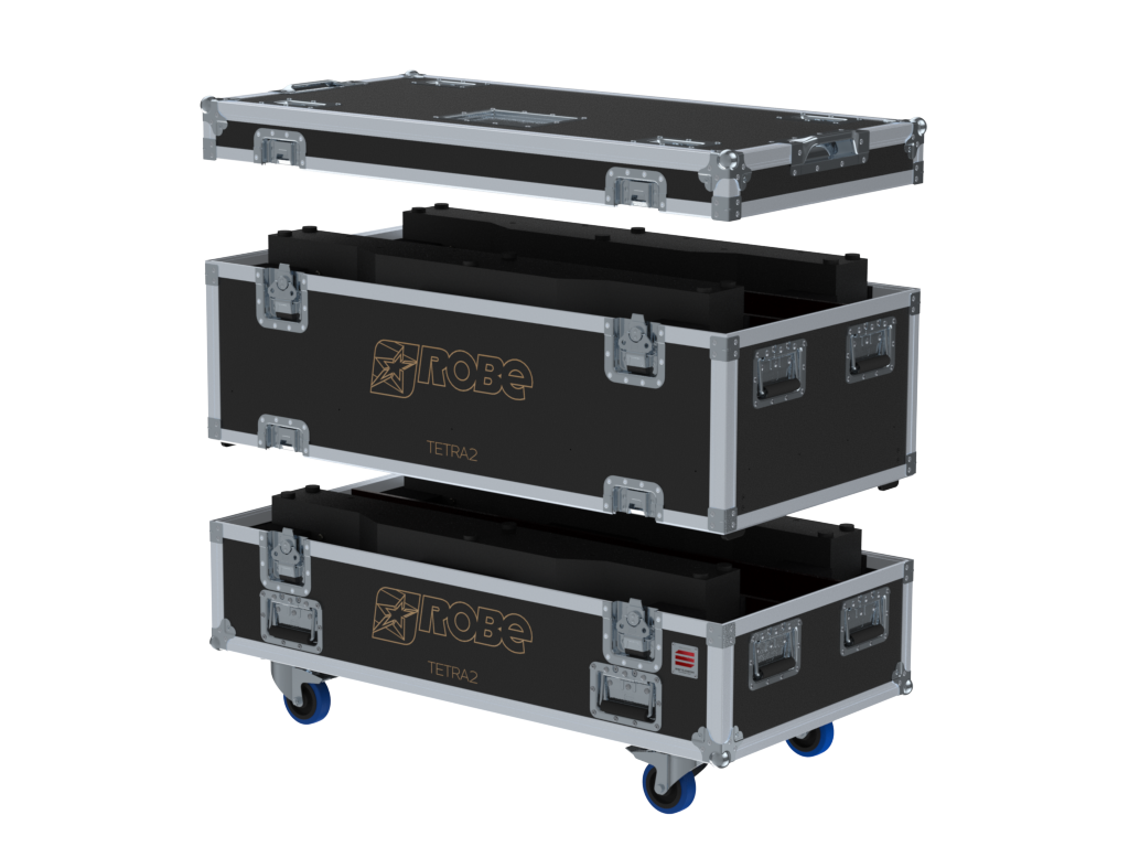 Santosom Blind Flight case PRO-3M, 4x Robe Tetra 2