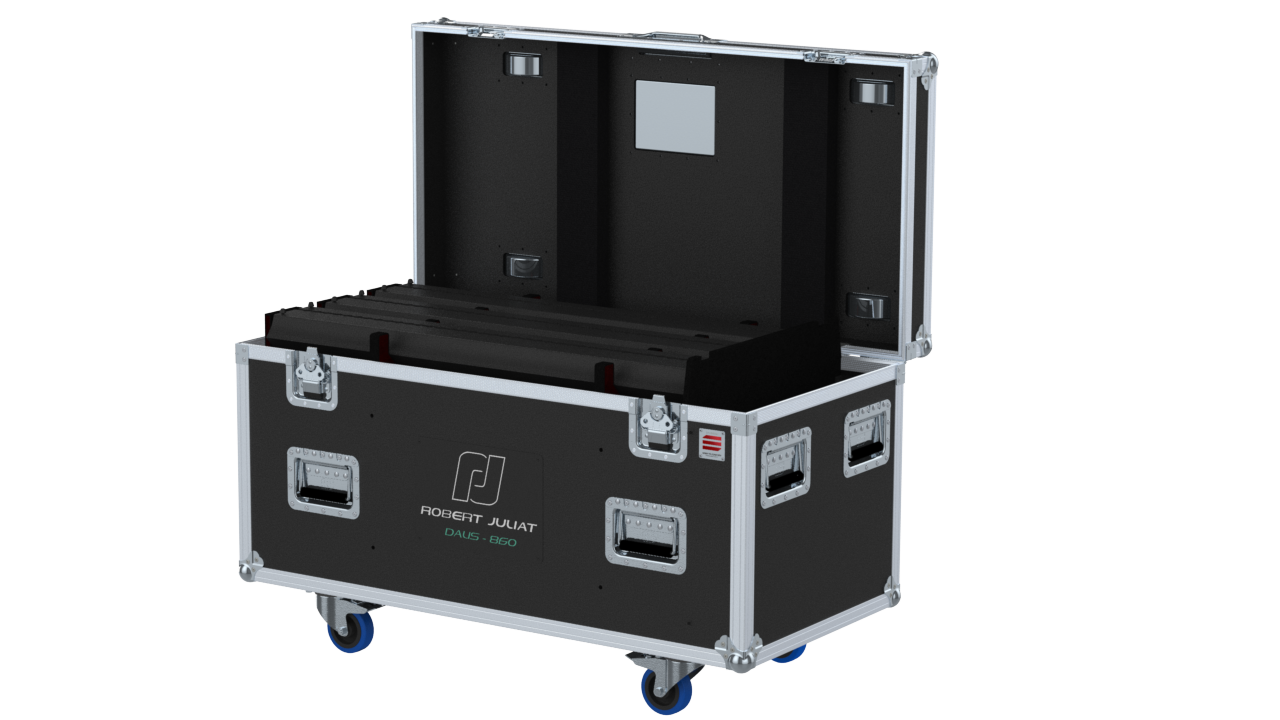 Santosom Blind Flight case PRO, 9x Robert Juliat Dalis 860