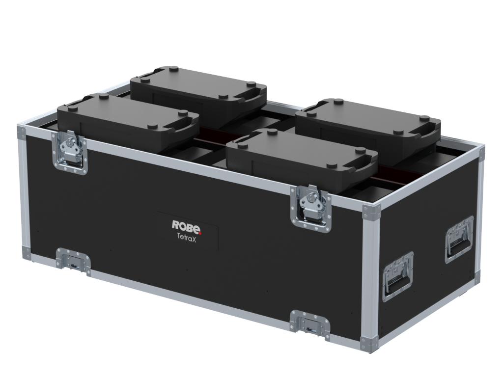 Santosom Blind Flight case PRO-3M Extension, 4x Robe TetraX