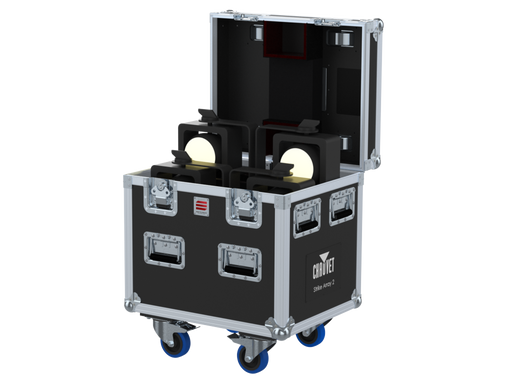 Santosom Blinder Flight case PRO, 4x Chauvet Strike Array 2