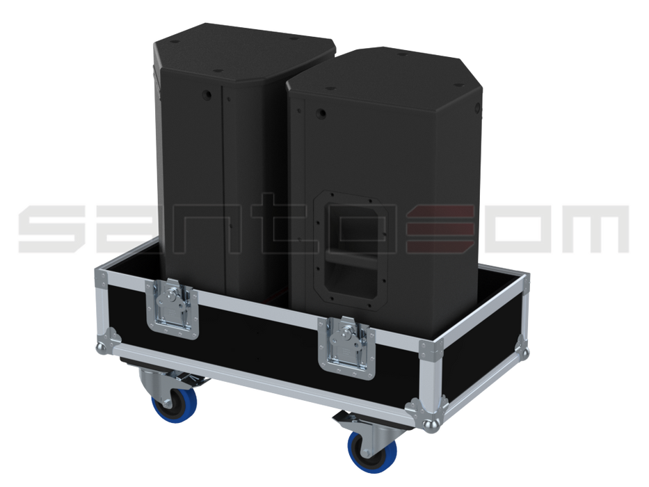 SANTOSOM Cabinet Flight case PRO, 2x Electro-Voice EKX-12P