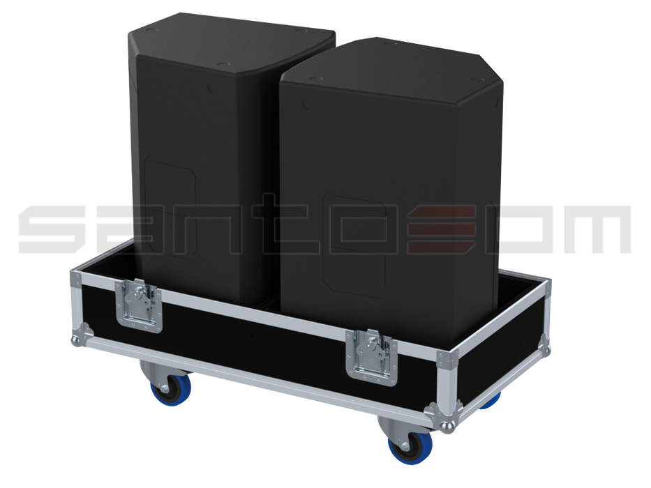 Santosom Cabinet Flight Case Pro, 2x Electro-Voice ETX-15P