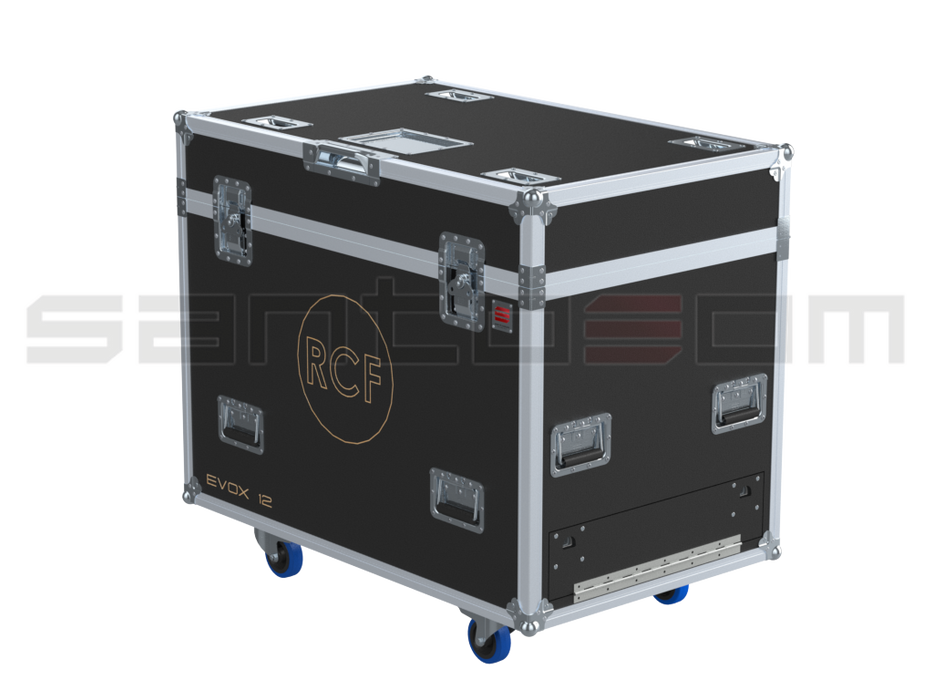 Santosom Cabinet Flight case, 2x RCF EVOX 12 (TOP + SUB)