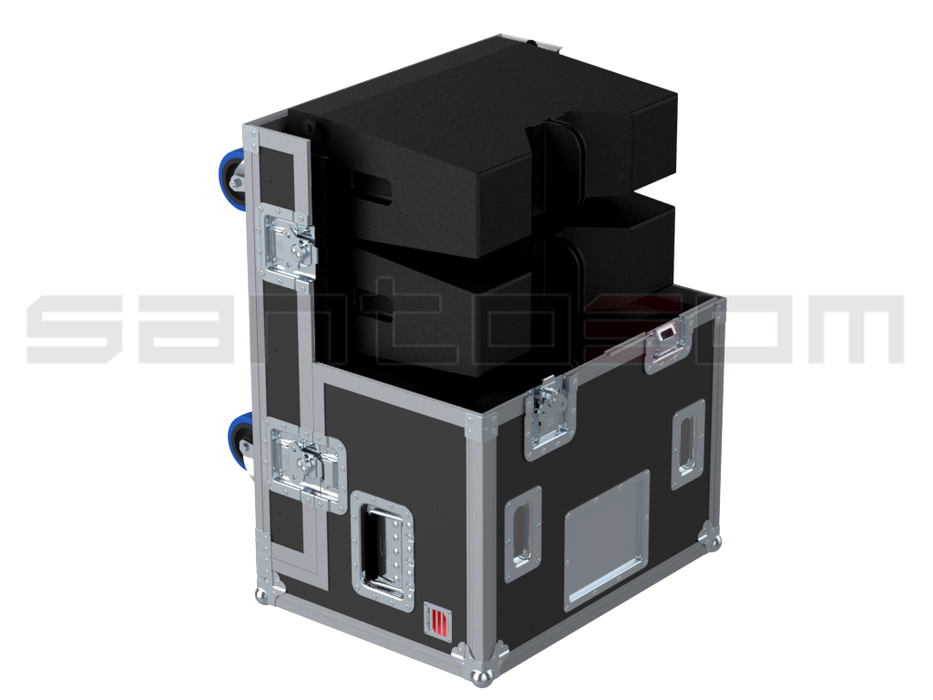 Santosom Cabinet Flight Case PRO-4, 4x Martin Audio WPM