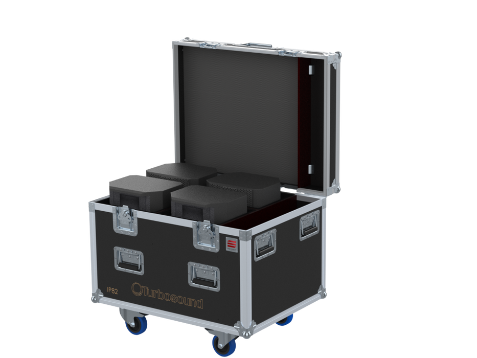 Santosom Cabinet Flight Case PRO, 4x Turbosound IP82 + Access.
