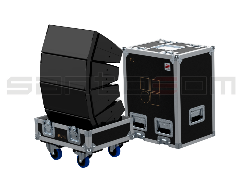 Santosom Cabinet Flight Case PRO, 4x D&B T10