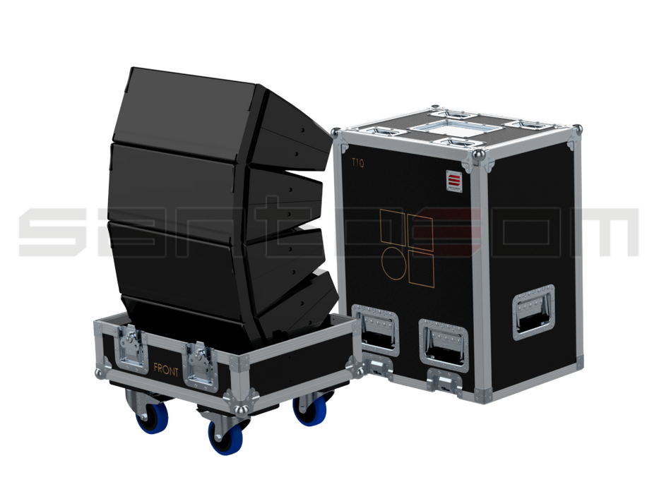 Santosom Cabinet Flight Case PRO, 4x D&B T10