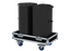 Santosom Cabinet Flight Case PRO, 2x Turbosound NuQ122