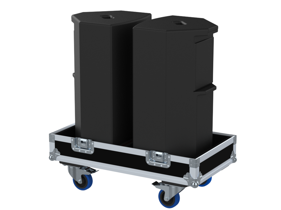 Santosom Cabinet Flight Case PRO, 2x Turbosound NuQ122