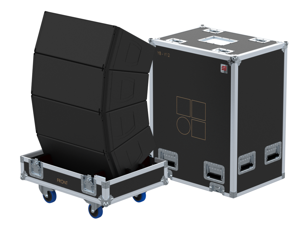 Santosom Cabinet Flight case PRO, 4x D&B Y8/Y12