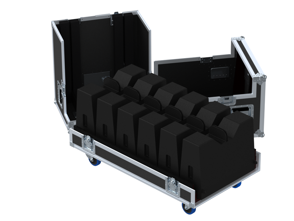 Santosom Cabinet Flight Case PRO-4, 6x Martin Audio WPM