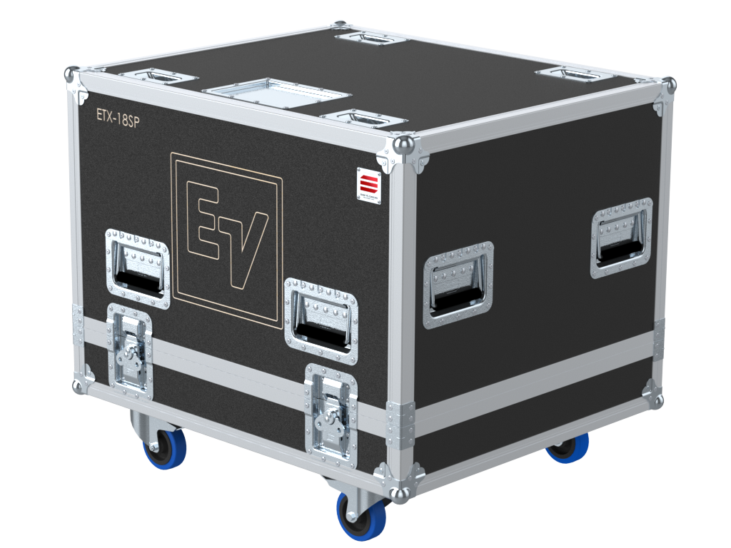 Santosom Cabinet Flight Case PRO, 1x Electro-voice ETX-18SP