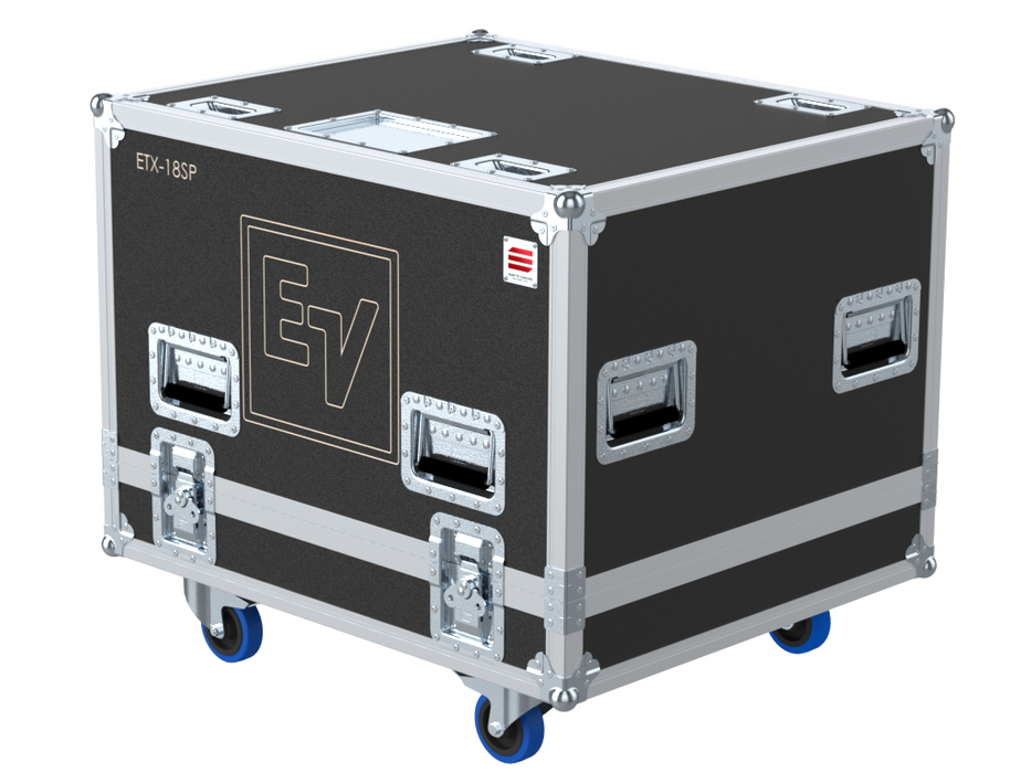Santosom Cabinet Flight Case PRO, 1x Electro-voice ETX-18SP