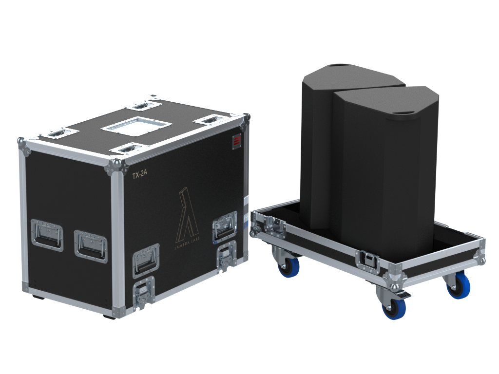 Santosom Cabinet Flight Case PRO, 2x Lambda Labs TX-2A
