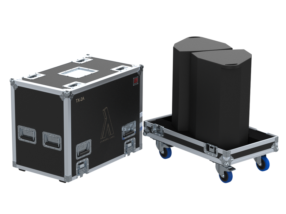 Santosom Cabinet Flight Case PRO, 2x Lambda Labs TX-2A