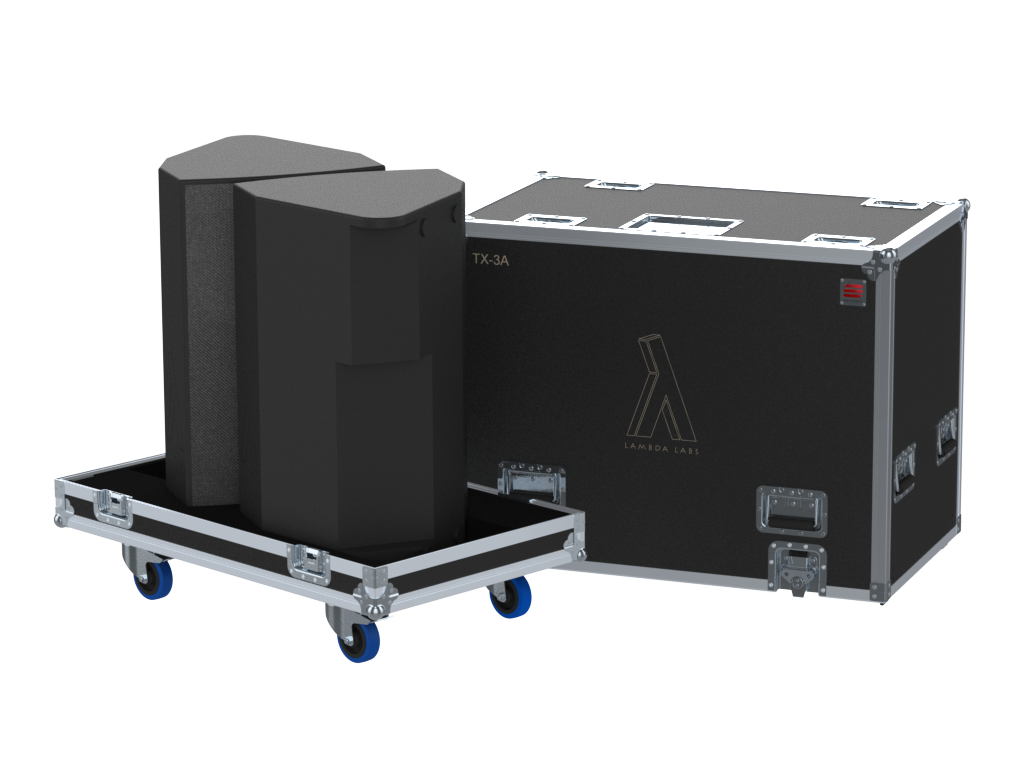 Santosom Cabinet Flight Case PRO, 2x Lambda Labs TX-3A