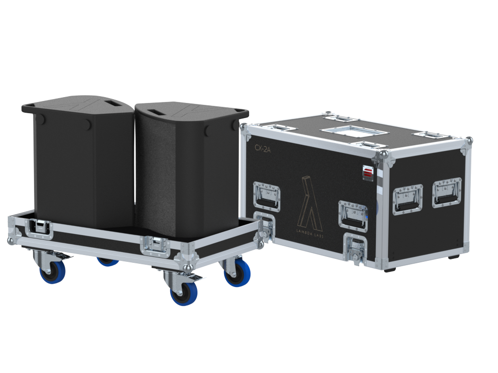 Santosom Cabinet Flight Case PRO, 2x Lambda Labs CX-2A