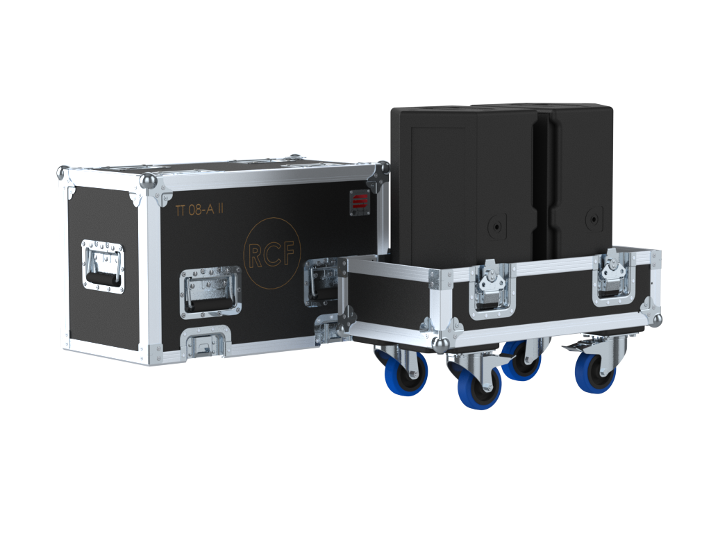 Santosom Cabinet Flight case PRO, 2x RCF TT 08-A II