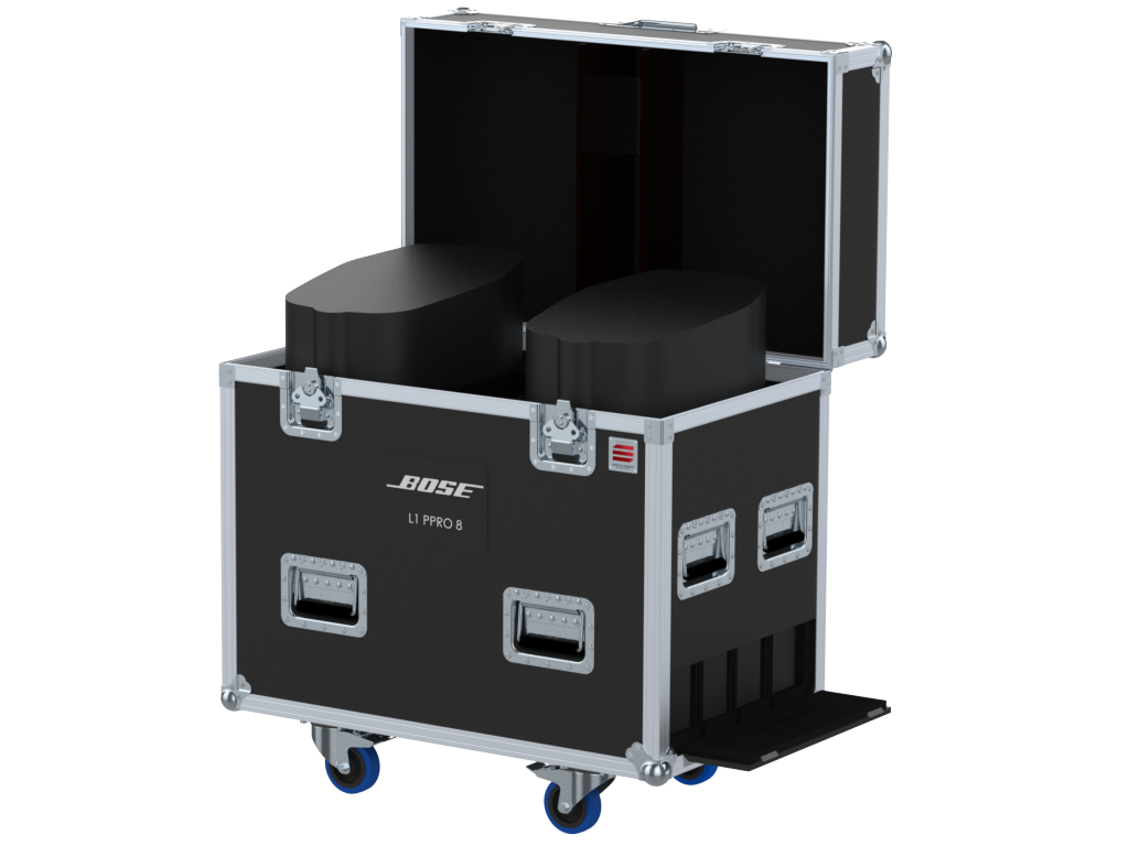Santosom Cabinet Flight case PRO, 2x BOSE L1 PRO 8