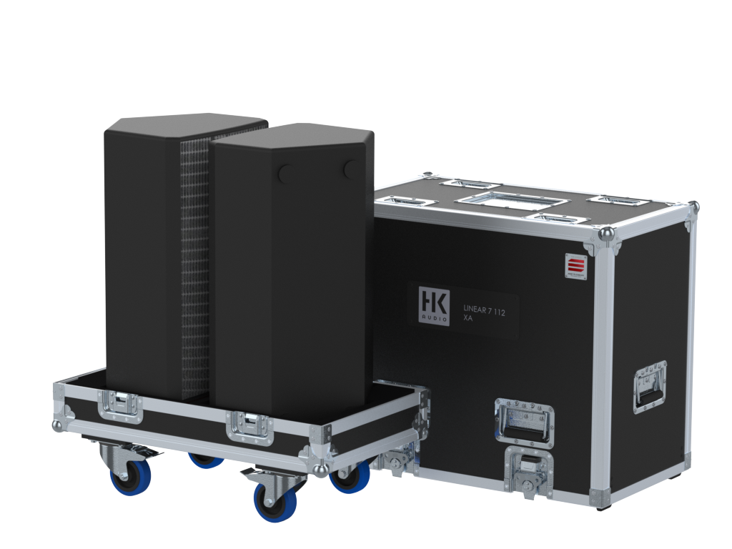 Santosom Cabinet Flight case Pro, 2x HK LINEAR 7 112 XA