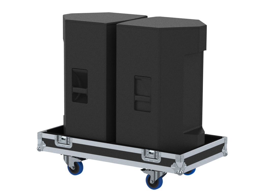 SANTOSOM Cabinet Flight case PRO, 2x Yamaha DZR15 / CZR15
