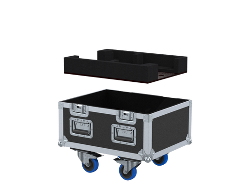 Santosom Cabinet Flight case PRO, 2x Adamson CS7p +space for acess+clamps off