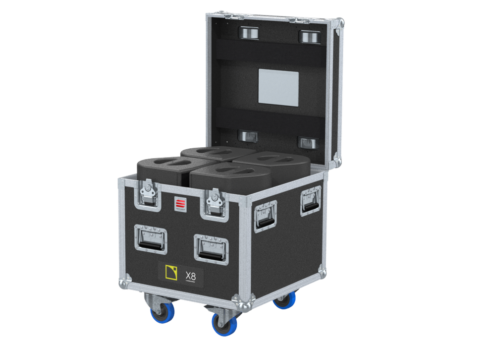 Santosom Cabinet Flight case PRO, 4x L-Acoustics X8 + Access.