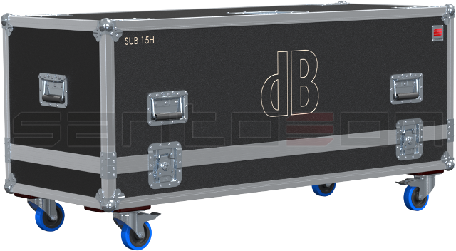 Santosom Cabinet Flight Case, 2x DB Technologies SUB 15H