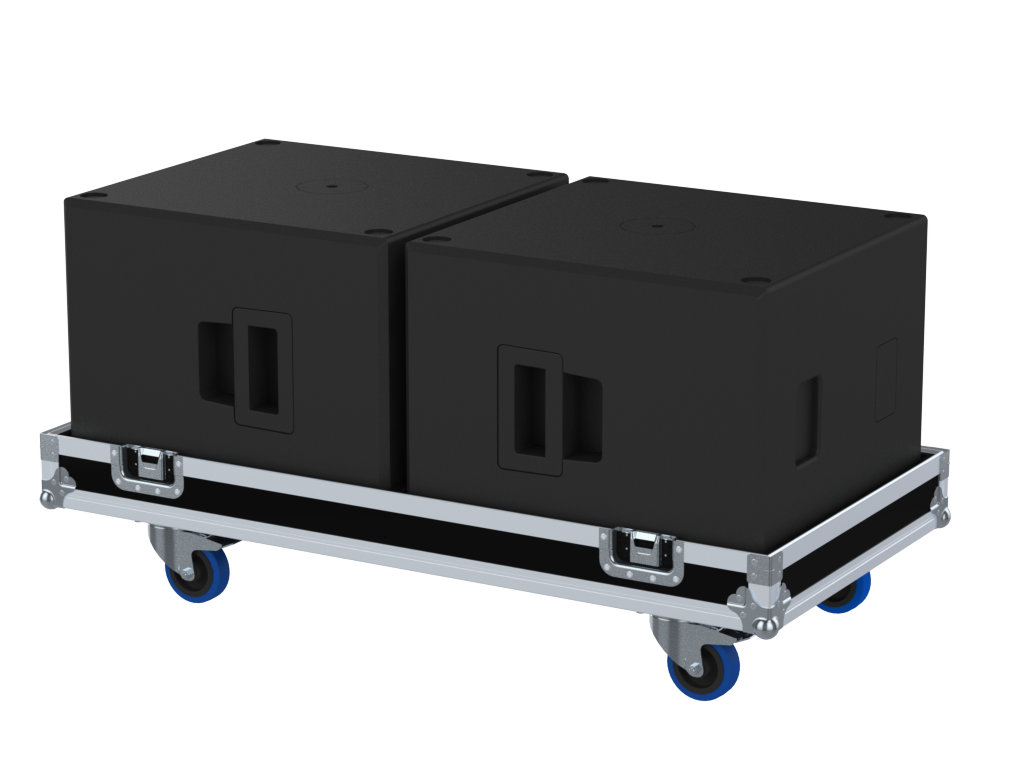 Santosom Cabinet Flight case PRO, 2x D&B E15X SUB