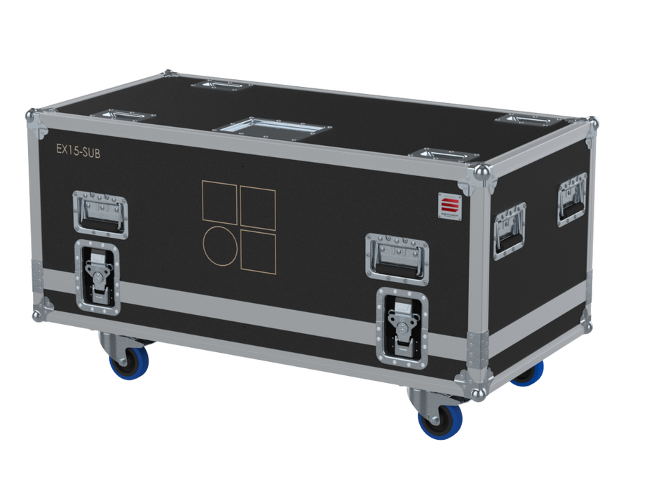 Santosom Cabinet Flight case PRO, 2x D&B E15X SUB