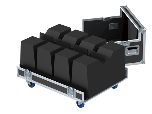 Santosom Cabinet Flight case PRO-4, 4x Martin Audio WPS