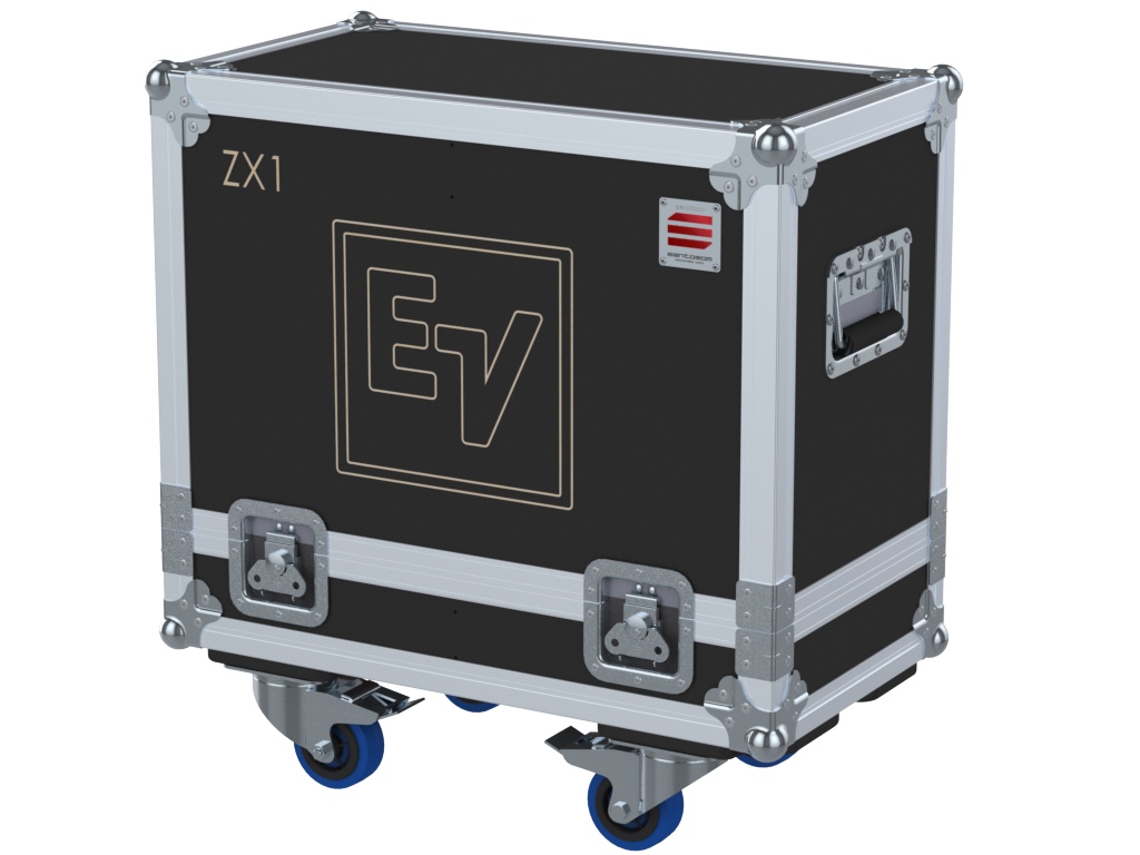 Santosom Cabinet Flight Case, 2x Electro Voice ZX1