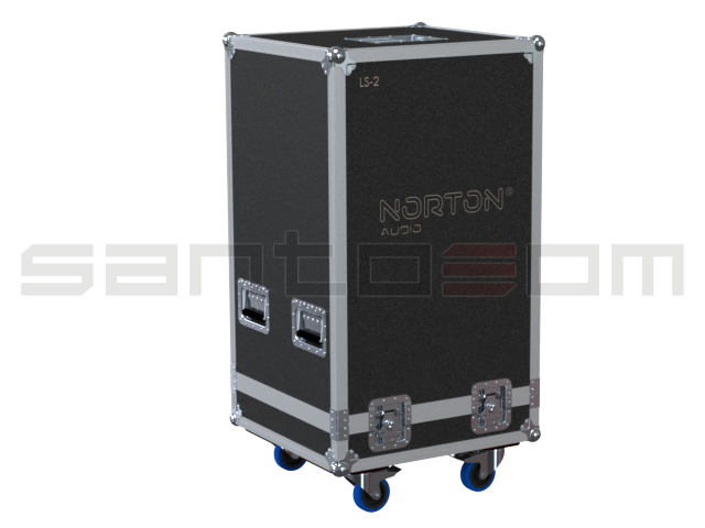 Santosom Cabinet Flight Case, 4x Norton Line Array LS-2