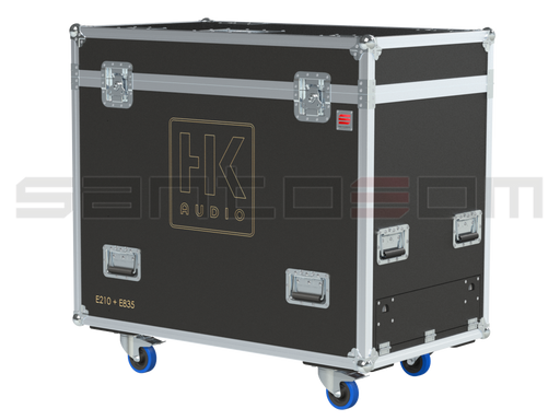 Santosom Cabinet Flight Case, HK Elements 6x E835 + 2x E210 SUB