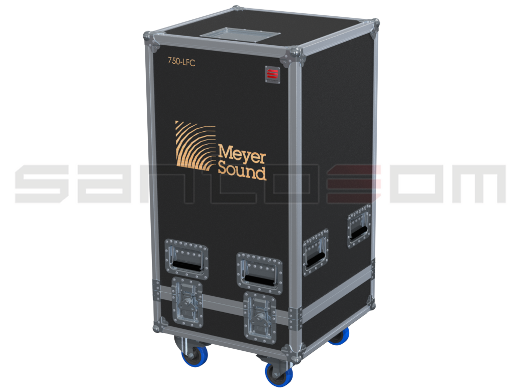Santosom Cabinet Flight Case PRO, 2x Meyer Sound 750-LFC