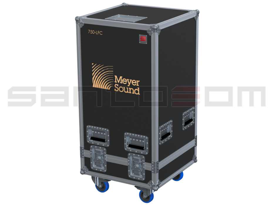 Santosom Cabinet Flight Case PRO, 2x Meyer Sound 750-LFC
