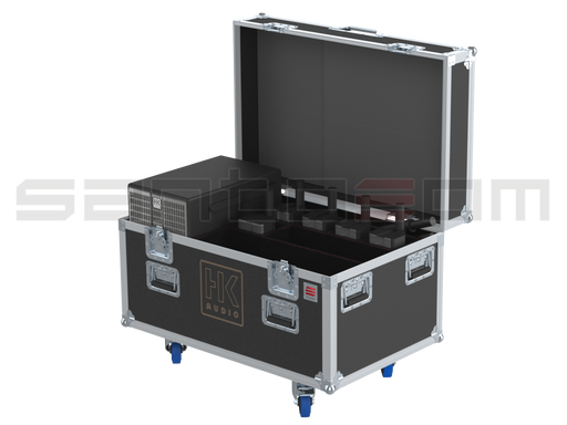 Santosom Cabinet Flight Case, HK Elements 4x E435 + 4x EP1 + 2x E110