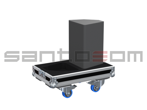 Santosom Cabinet Flight Case, 2x Nexo PS8