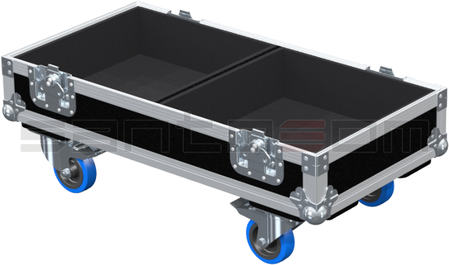 Santosom Cabinet Flight Case Pro, 2x DB Technologies Flexsys F12