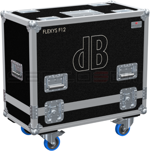 Santosom Cabinet Flight Case Pro, 2x DB Technologies Flexsys F12
