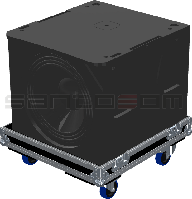 Santosom Cabinet Flight case, QSC KLA 181