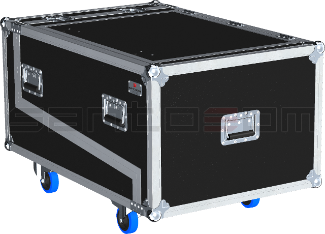 Santosom Cabinet Flight Case STD, 4x DB Technologies DVA T4/T8 + DRK 20M