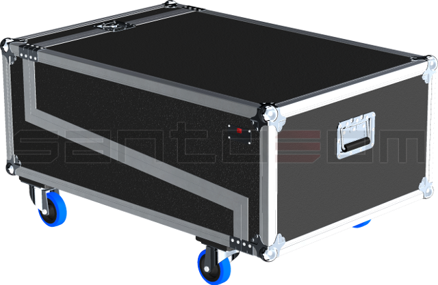 Santosom Cabinet Flight Case, 4x DB Technologies DVA T4 / T8 / K5
