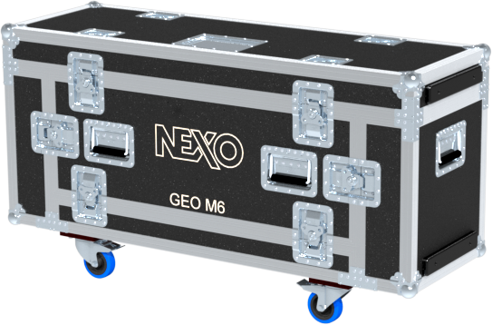 Santosom Cabinet Flight case PRO-4P, 6x Nexo GEO M6