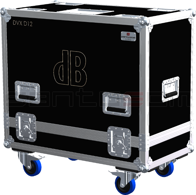 Santosom Cabinet Flight Case Pro, 2x dB DVX D12