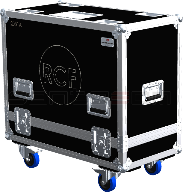 Santosom Cabinet Flight case PRO, 2x RCF 2031A