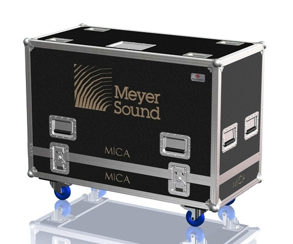 Santosom Cabinet Flight Case PRO, 2x Meyersound Mica
