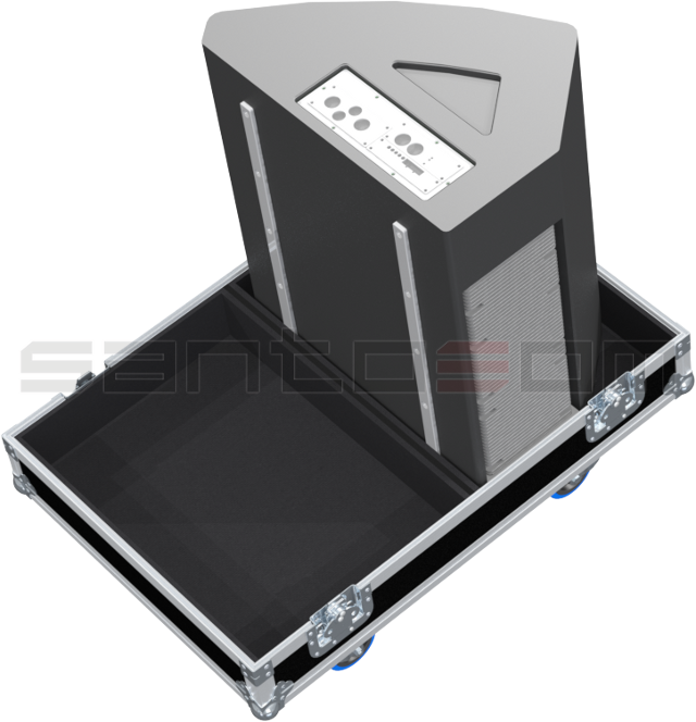 Santosom Cabinet Flight case PRO, 2x Meyer Sound MJF-212A